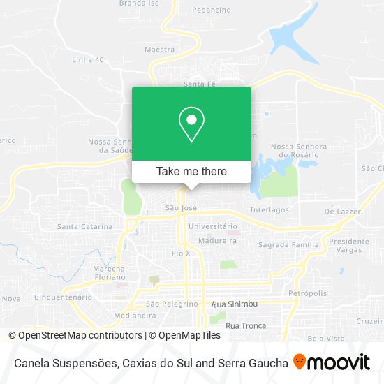 Canela Suspensões map
