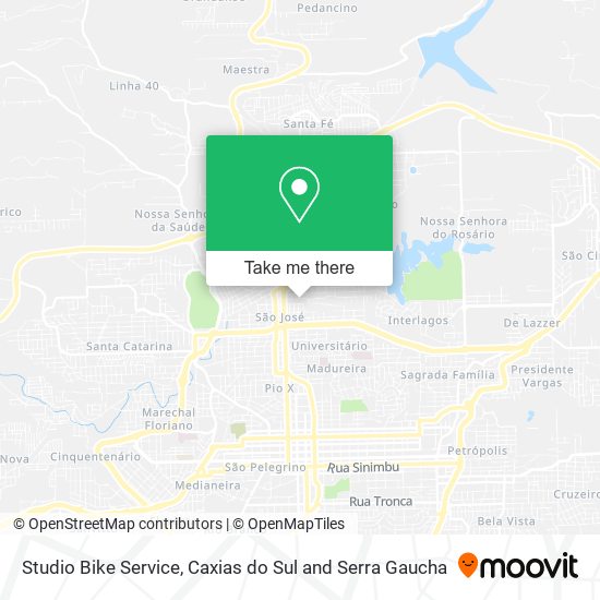 Studio Bike Service map