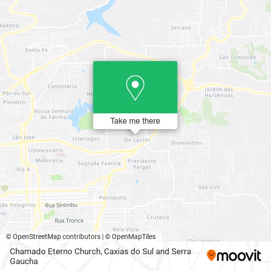 Mapa Chamado Eterno Church