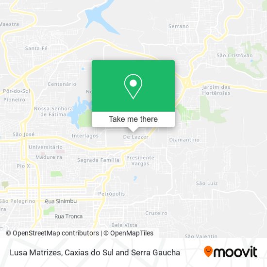 Lusa Matrizes map