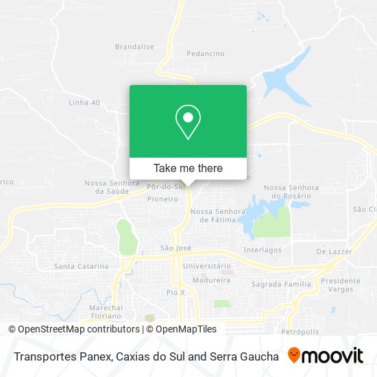 Transportes Panex map