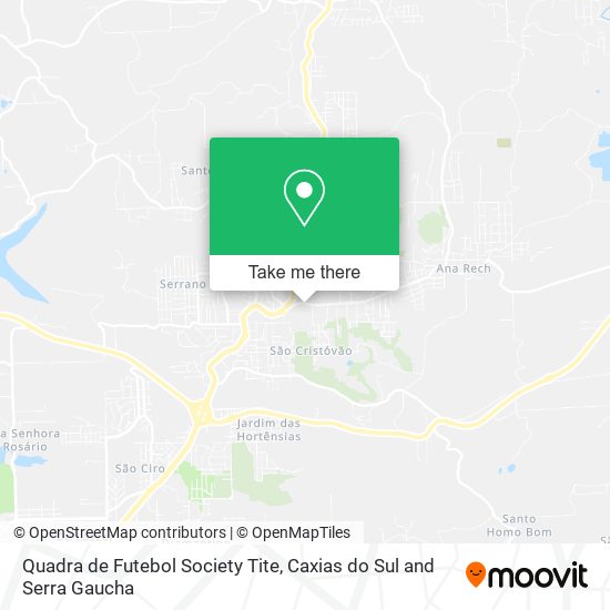 Quadra de Futebol Society Tite map