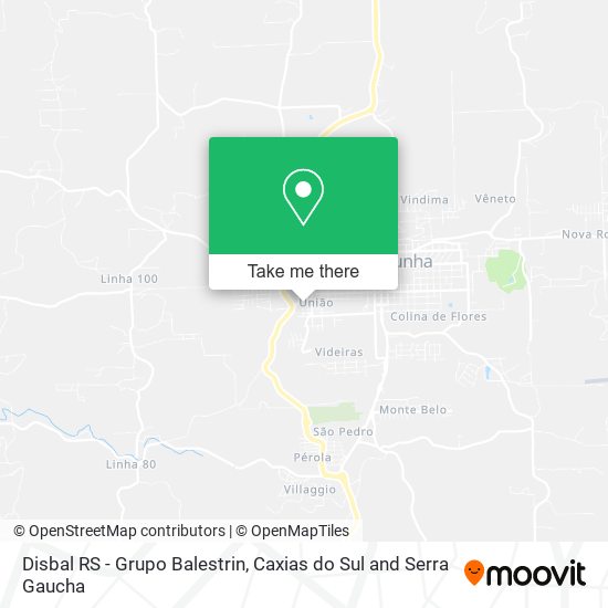 Disbal RS - Grupo Balestrin map