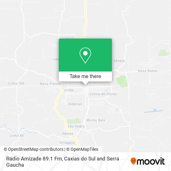 Rádio Amizade 89.1 Fm map