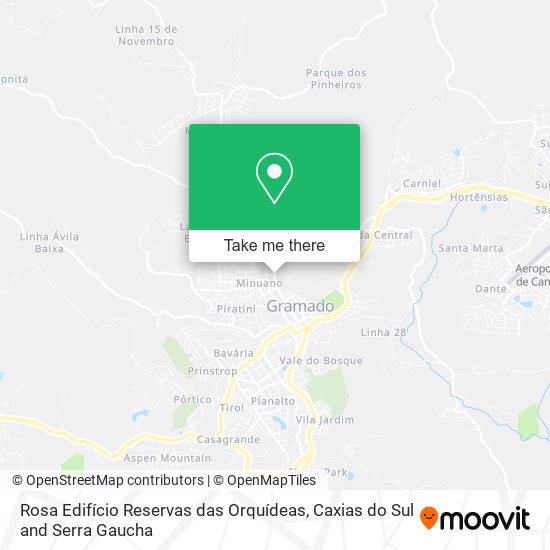 Rosa Edifício Reservas das Orquídeas map