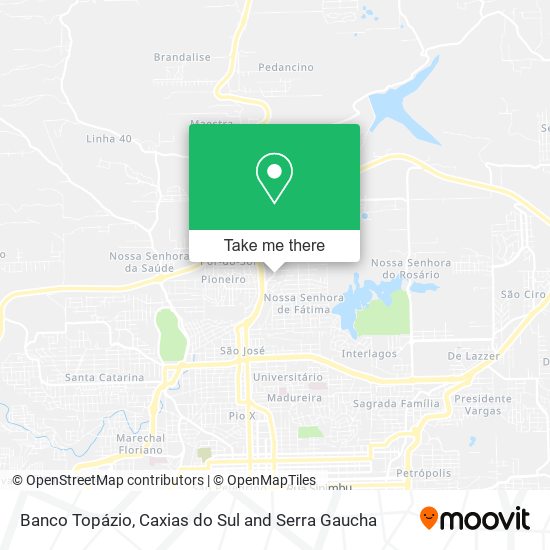 Banco Topázio map