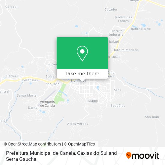 Prefeitura Municipal de Canela map