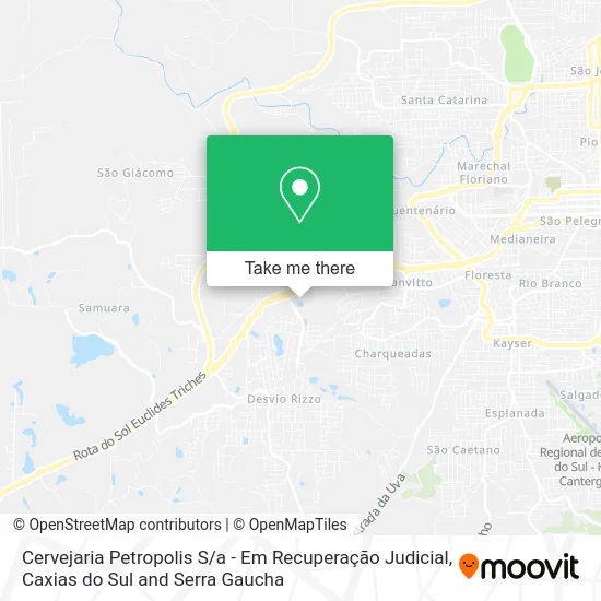 Cervejaria Petropolis S / a - Em Recuperação Judicial map