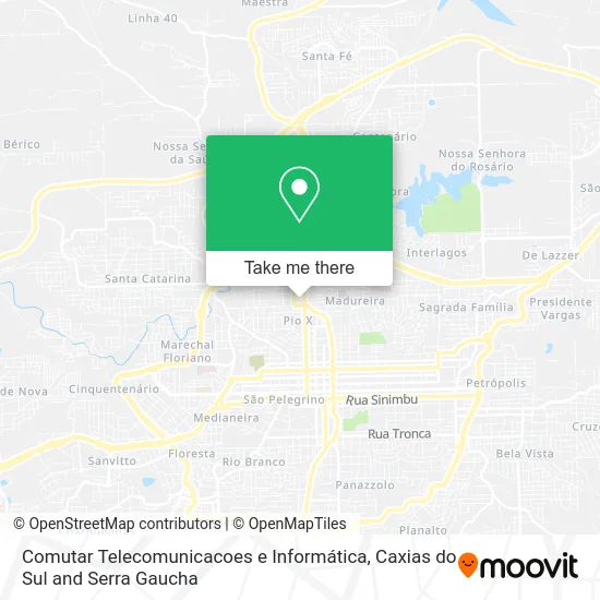 Comutar Telecomunicacoes e Informática map