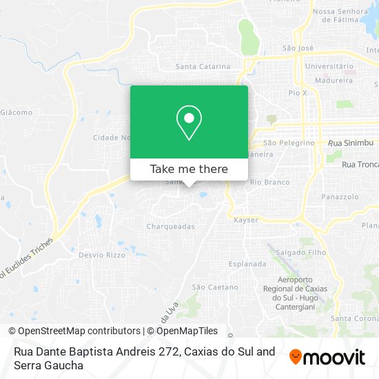 Rua Dante Baptista Andreis 272 map