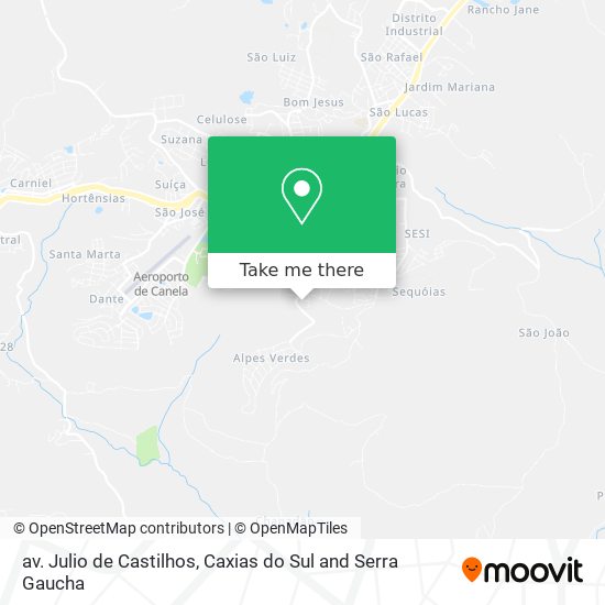 av. Julio de Castilhos map