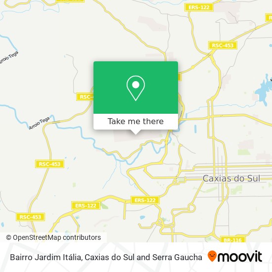Bairro Jardim Itália map