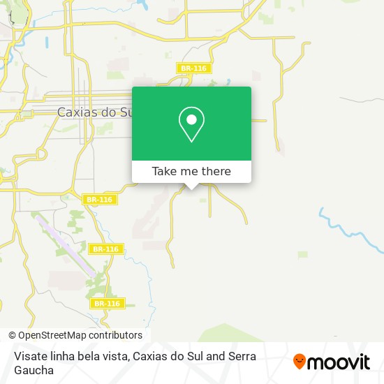 Visate linha bela vista map