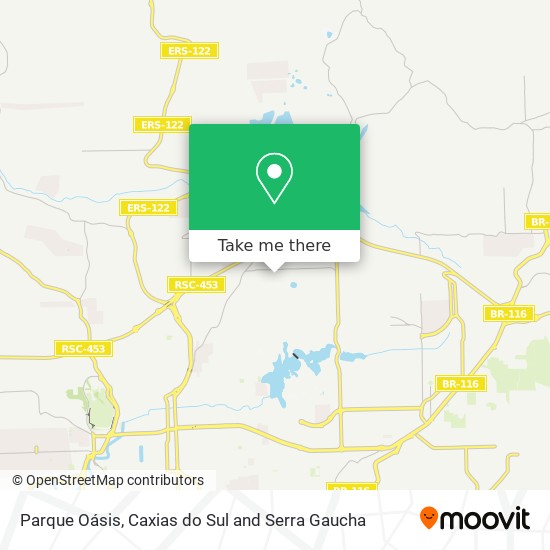 Parque Oásis map