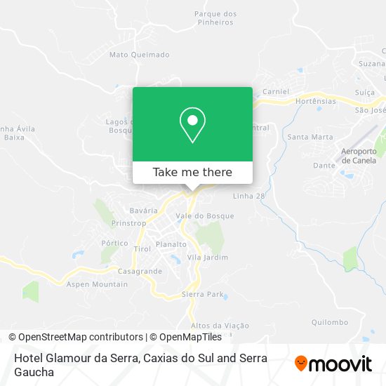 Hotel Glamour da Serra map