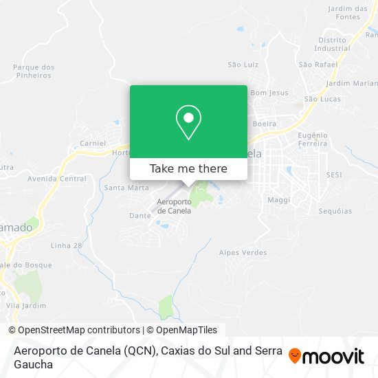 Aeroporto de Canela (QCN) map