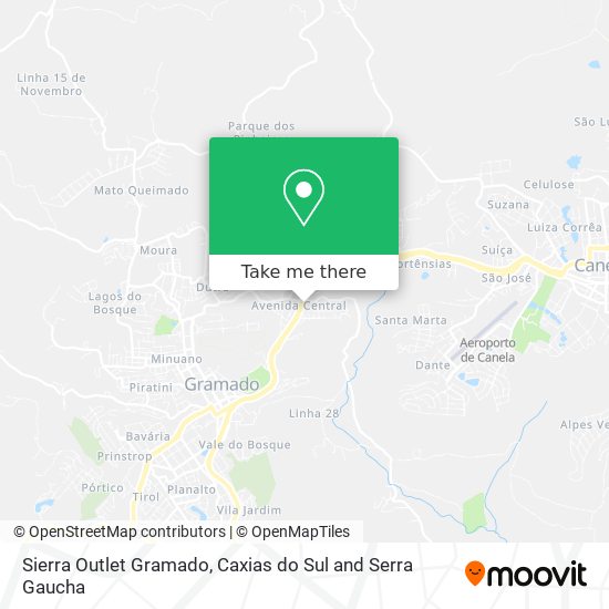 Mapa Sierra Outlet Gramado