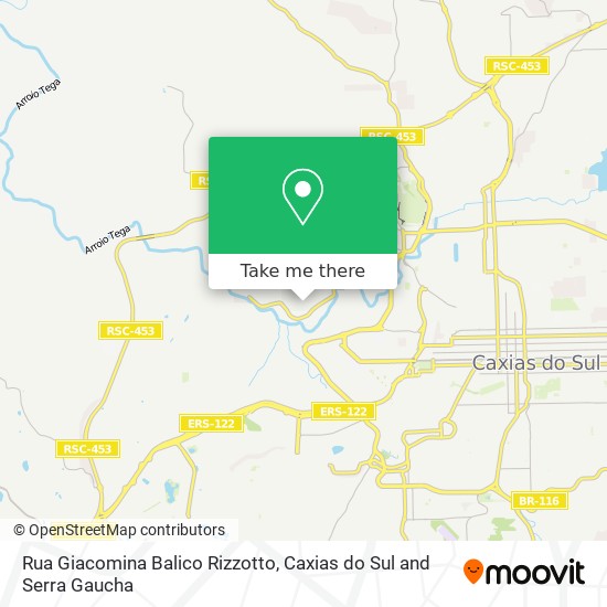 Rua Giacomina Balico Rizzotto map