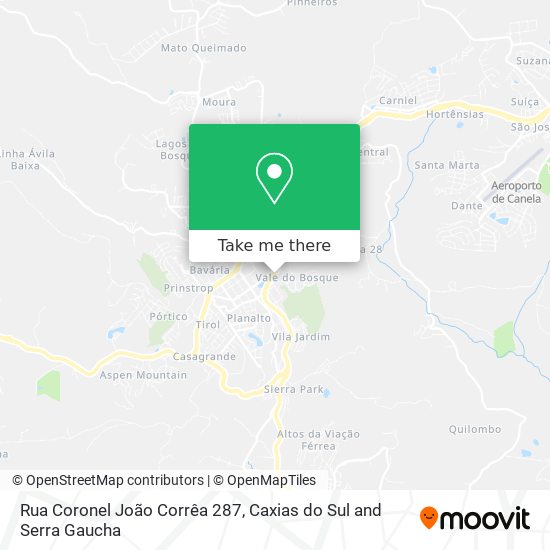 Mapa Rua Coronel João Corrêa 287