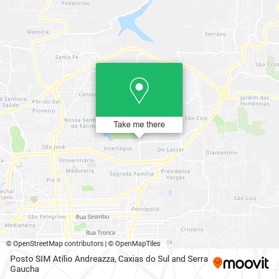Posto SIM Atílio Andreazza map