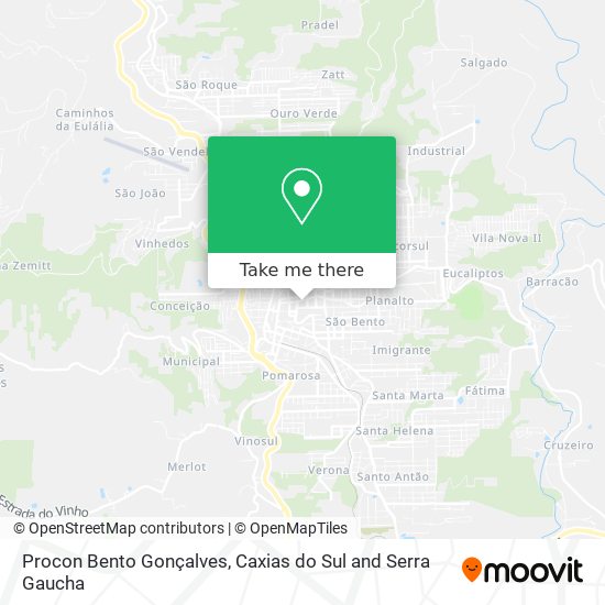 Mapa Procon Bento Gonçalves