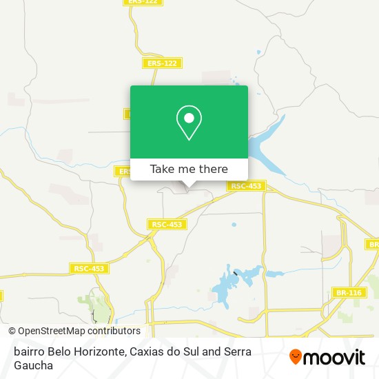 bairro Belo Horizonte map