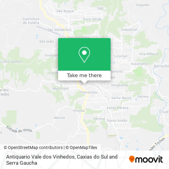 Antiquario Vale dos Vinhedos map