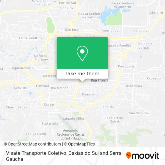 Visate Transporte Coletivo map