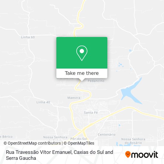 Rua Travessão Vítor Emanuel map