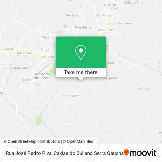 Rua José Pedro Piva map