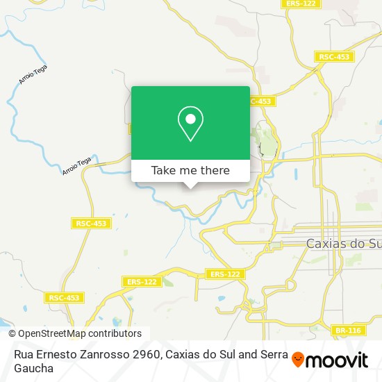 Rua Ernesto Zanrosso 2960 map