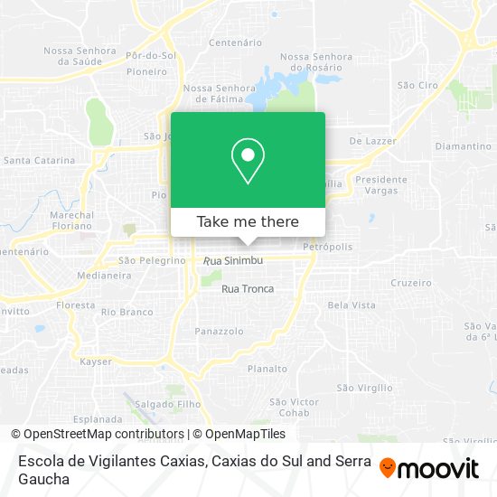 Escola de Vigilantes Caxias map
