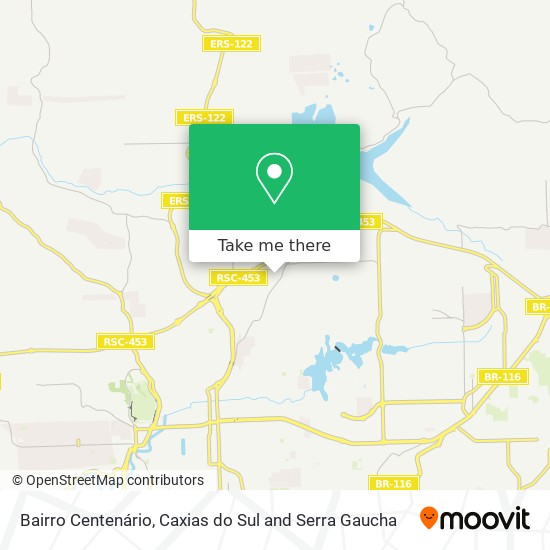 Bairro Centenário map
