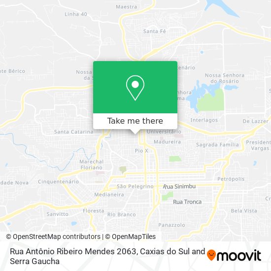 Rua Antônio Ribeiro Mendes 2063 map