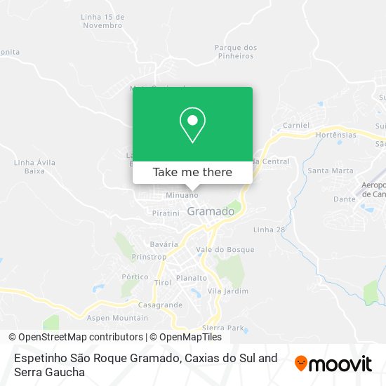 Espetinho São Roque Gramado map
