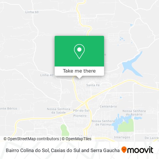 Bairro Colina do Sol map