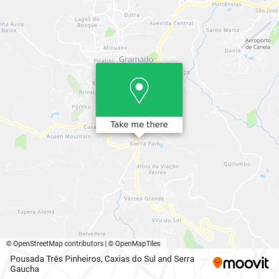 Mapa Pousada Três Pinheiros