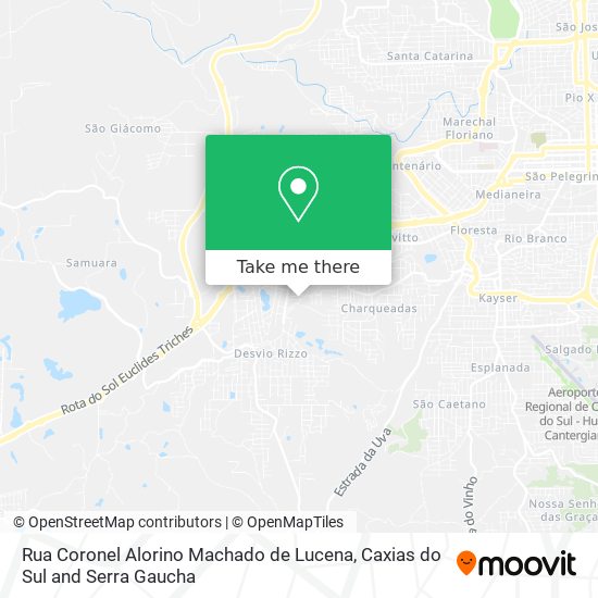 Mapa Rua Coronel Alorino Machado de Lucena