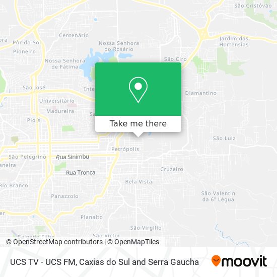 UCS TV - UCS FM map