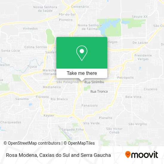 Rosa Modena map