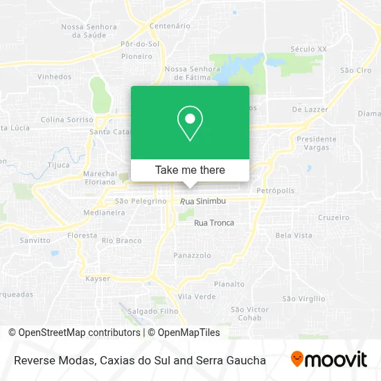 Reverse Modas map