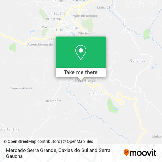 Mercado Serra Grande map