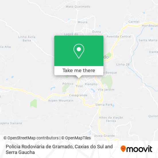 Polícia Rodoviária de Gramado map