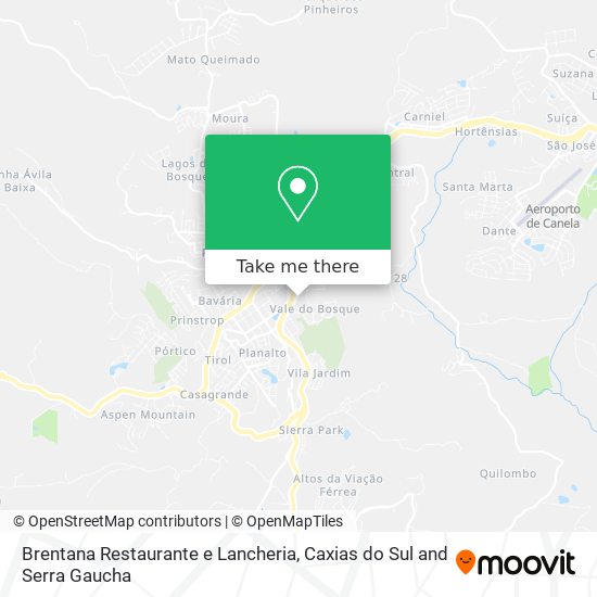Mapa Brentana Restaurante e Lancheria