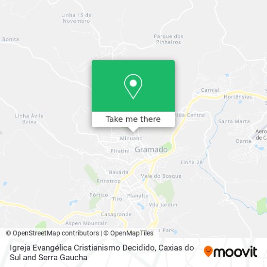 Igreja Evangélica Cristianismo Decidido map