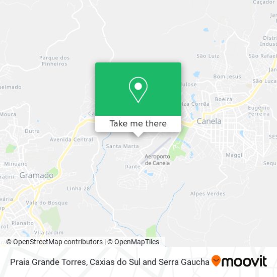 Praia Grande Torres map