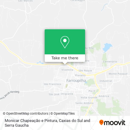 Monicar Chapeação e Pintura map