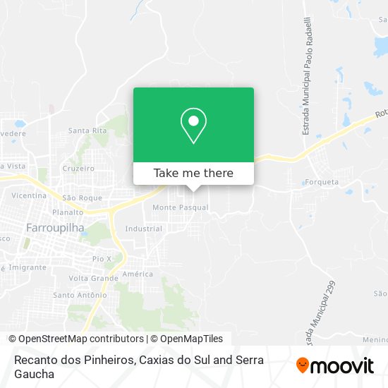 Recanto dos Pinheiros map