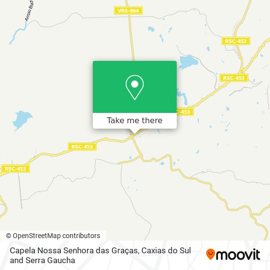 Mapa Capela Nossa Senhora das Graças