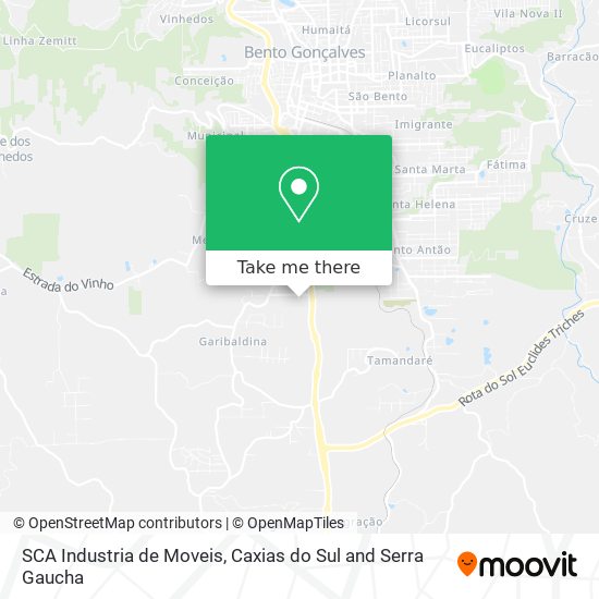 Mapa SCA Industria de Moveis